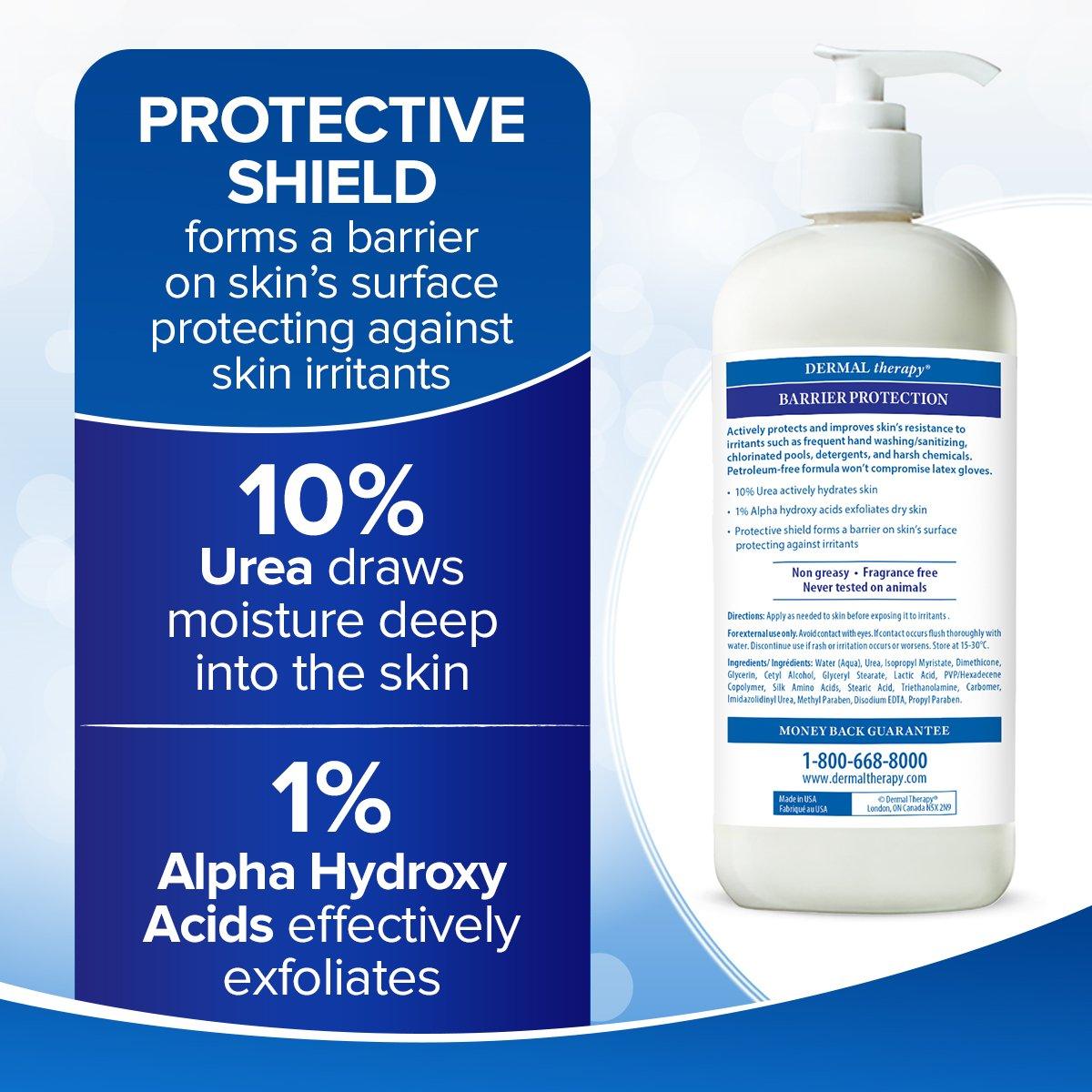 Barrier Protection Lotion - Dermal Therapy™ 1% Alpha Hydroxy Acids, 10% Urea, AHA, barrier, Barrier Protection Lotion, dermaltherapy, fragrance-free, irritants, Lotion, Moisturizer, non-greasy, petrolatum-free, protection, silk proteins, urea, very dry skin Lotion 1% Alpha Hydroxy Acids, 10% Urea, AHA, barrier, Barrier Protection Lotion, dermaltherapy, fragrance-free, irritants, Lotion, Moisturizer, non-greasy, petrolatum-free, protection, silk proteins, urea, very dry skin